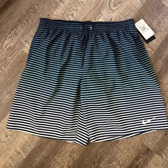 Nike 9" Stripe Breaker Swim Trunks- Size XXL - Picture 2 of 6